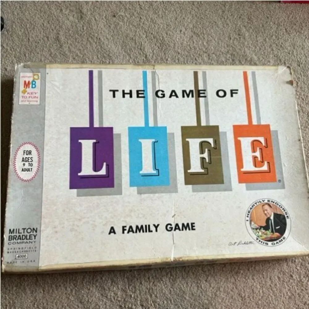 The Game Of Life Milton Bradley 1960